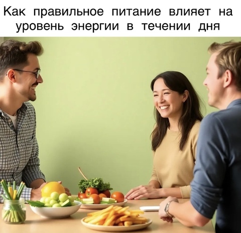 Как правильное питание влияет на уровень энергии в течение дня?
